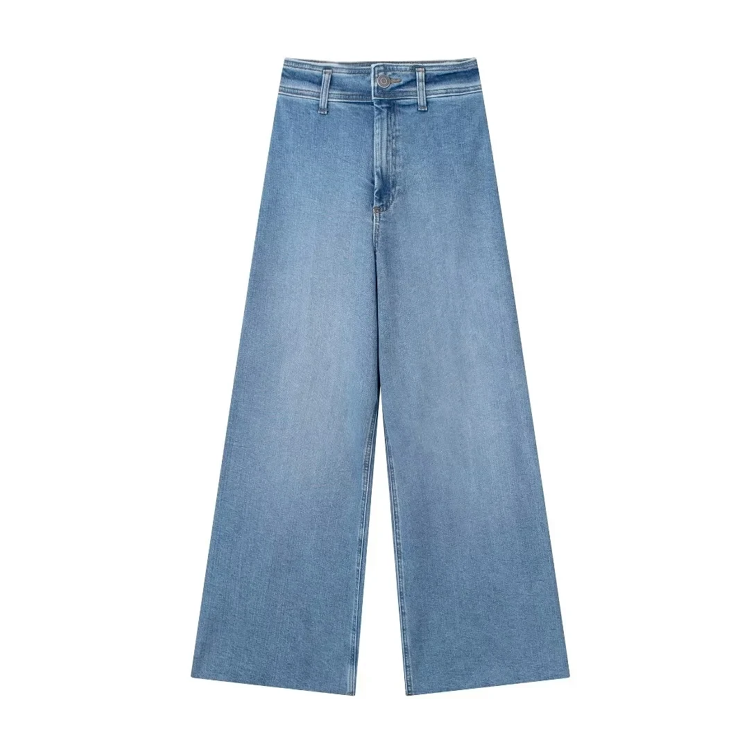 

Blue Jeans Loose Women's Pants Denim Trousers New 90s Vintage Clothes Korean Fashion Japanese Vintage Elegant Stylish Casual Y2k