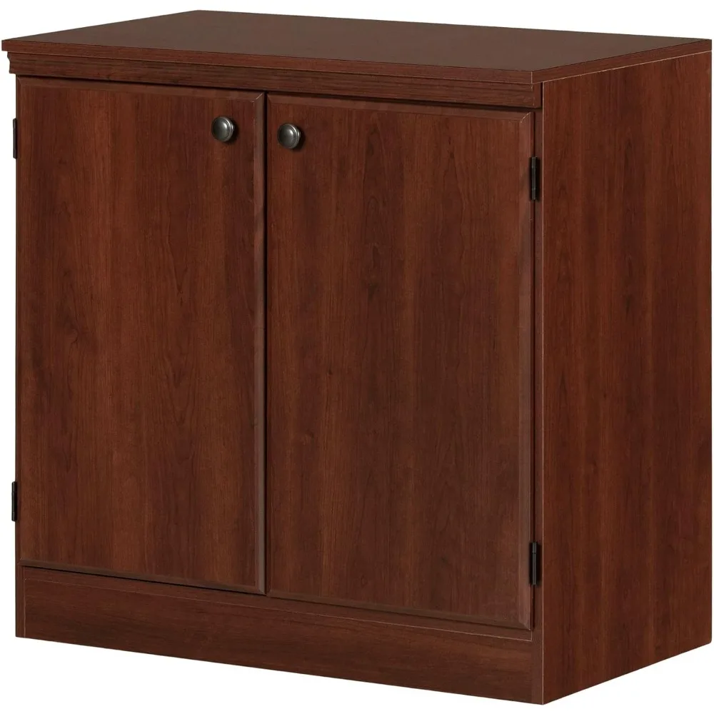 

Small 2-door Storage Cabinet, 19.38 "D X 32.88" W X 32.38 "H, Special Feature Storage, Adjustable, Eco Friendly Royal Cherry