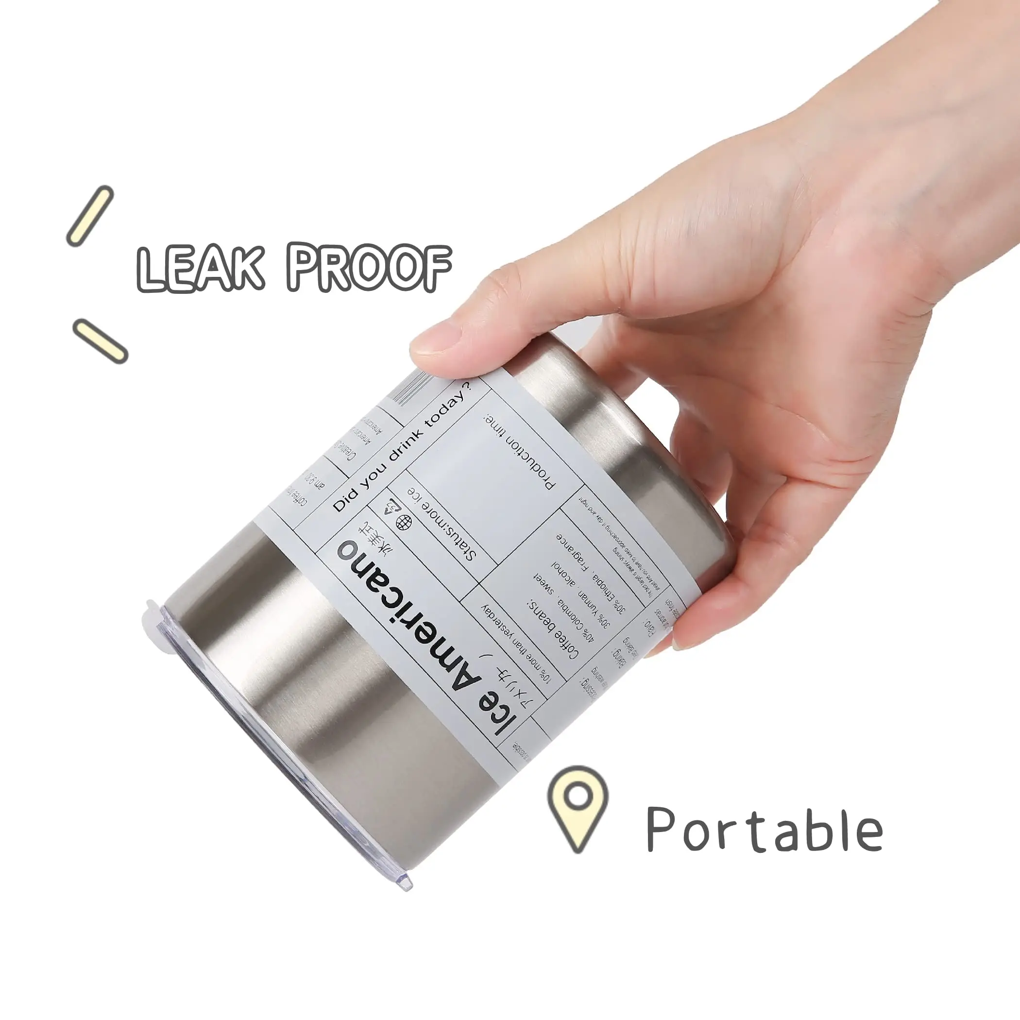 Стакан из нержавеющей стали с вакуумной изоляцией | AliExpress