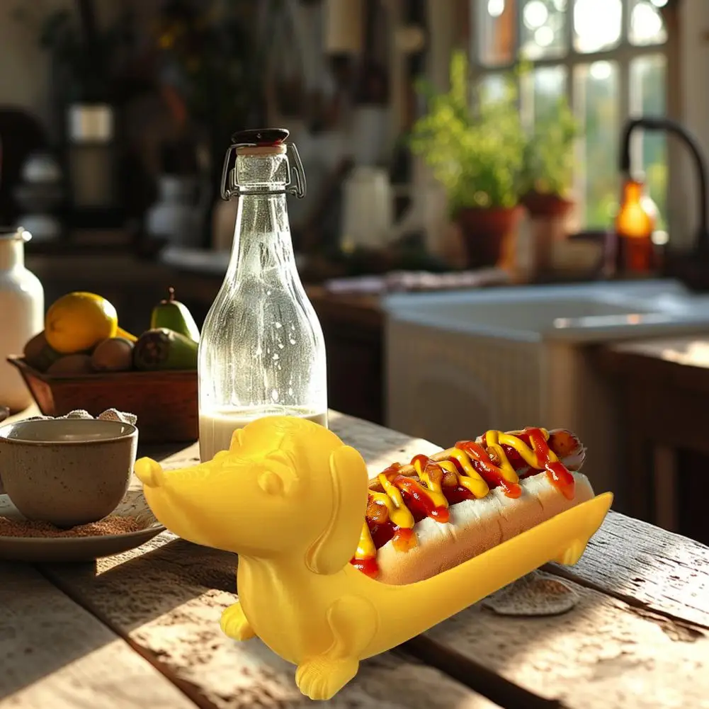 Dachshund Dog Tray for Home Decor Cute Hot Dog Dish 3D Printed Sausage Plate for Sandwiches Snacks Gift Dachshund Lovers