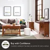 10055-RS Mission Coffee Table for Living Room, Two Drawers and Shelf, Made with Solid Wood, Russet Finish 5