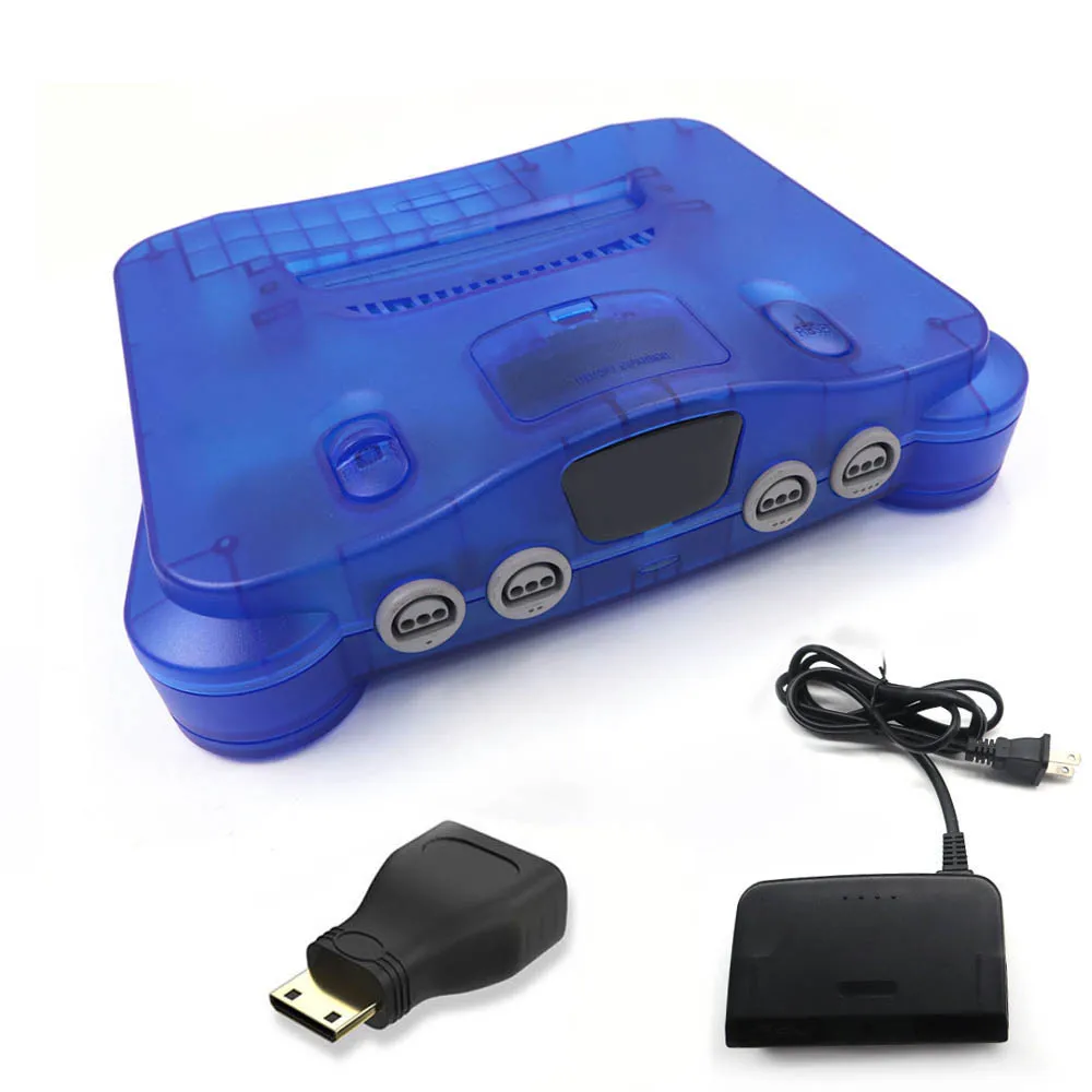 

Hispeedido Clear Blue Retrofit N64Digital HDMI-Compatible MOD Console N64 Digital HDMI-Compatible N64 Console NTSC /PAL Version