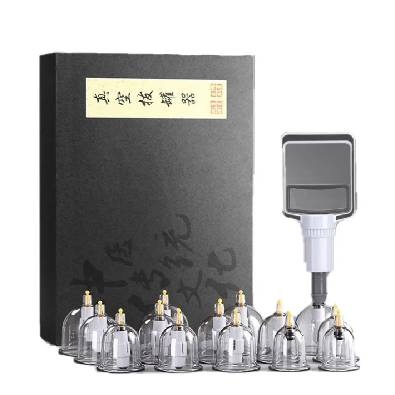 

12 Cans Professional Suction Cup Therapy Cellulite Body Massager Ventosa Anti Rupture Thick Jars Guasha Vacuum Cupping Massage