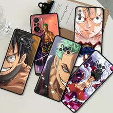 

Black Phone Case For Xiaomi Mi Poco X3 NFC 11T M3Pro F3 11 Antifall Cover 10T for Redmi Note 9S 8Pro Soft Sac One Pieces Anime