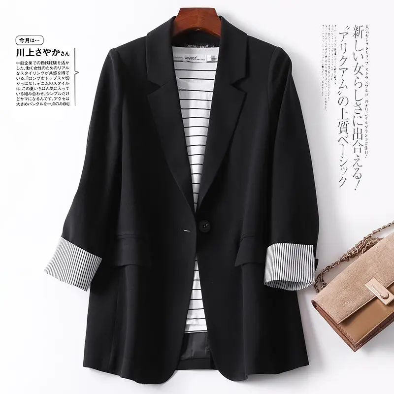 Ladies Long Sleeve Spring Casual Blazer 2022New Fashion Business Plaid Suits Women Work Office Blazer Women Coats Woman Jacket