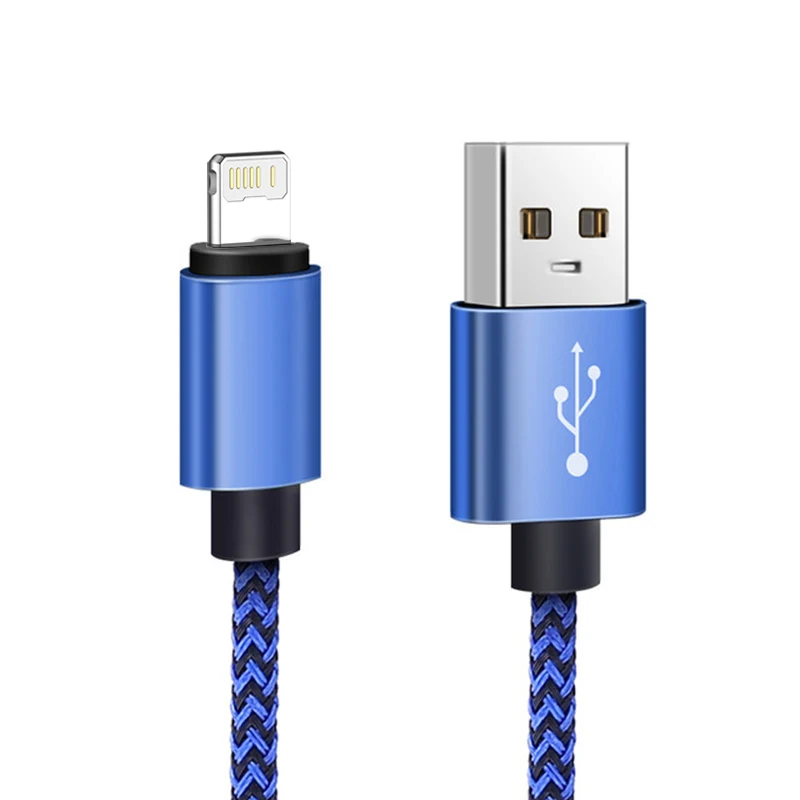 Durable Nylon Braided USB Data Charger Cable - Fast Charging Cord