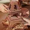 Robotime 3D Wooden Puzzle Game Night of the Eiffel Tower 1:638 Models for Children Adult DIY Crafts Kits Gift DIY with Light 6
