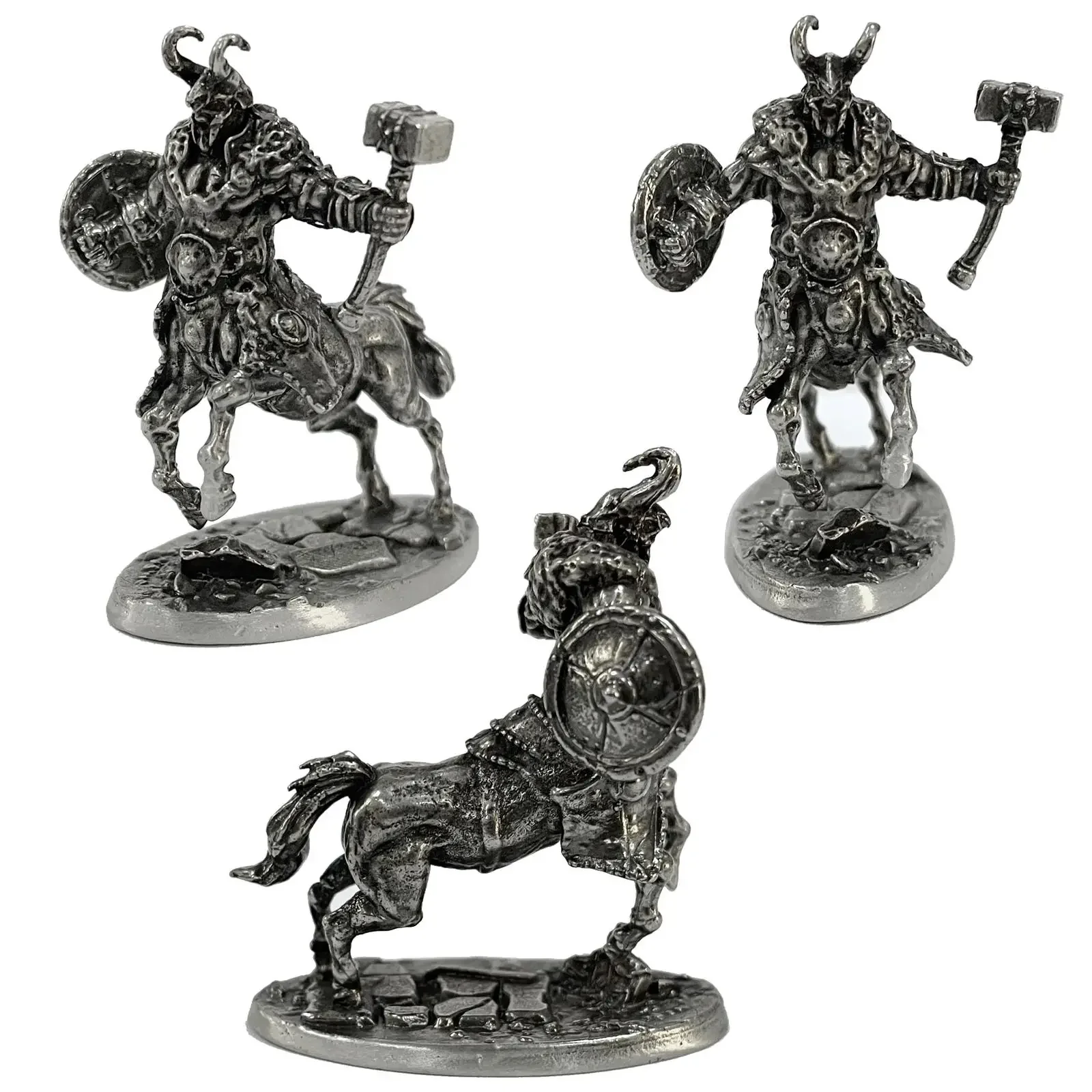 금속 중세 기사 육군 켄타우루스 기병 군인 장난감 모델 피규어 보드 게임 자동차 장식