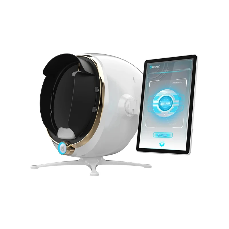Facial Analyzer Monitor Machine Magic Mirror Portable Testing English 3D Skin Care Detector Face Camera Test Analysis Newest 4