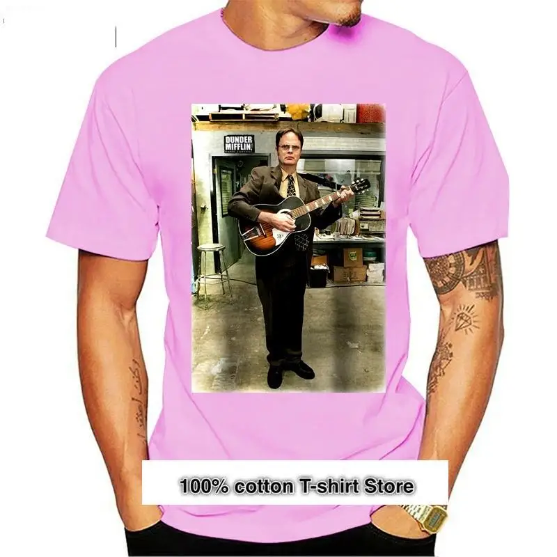 Camiseta Blanca Con Gralfico De Guitarra Para Hombre, Ropa Formal Para Chico, Disco