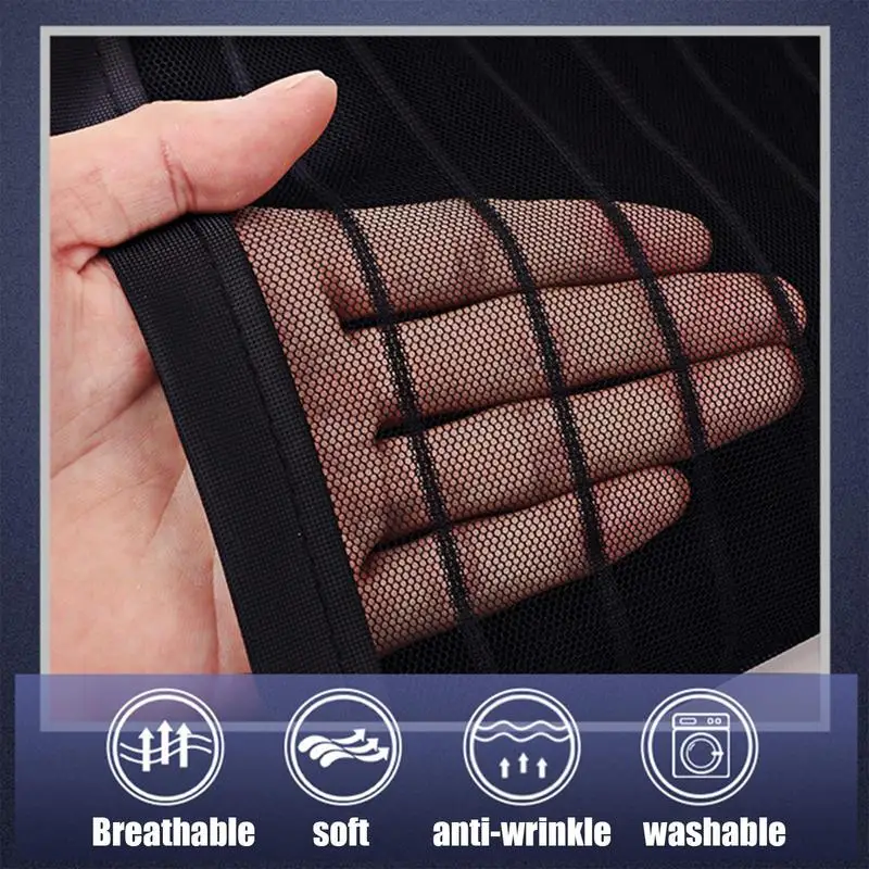 Car Front Protection Mesh Car Hood Grill Engine Bumper Net Washable Prevent Stones Dirt and Leaves Dustproof Front Grill Net for
