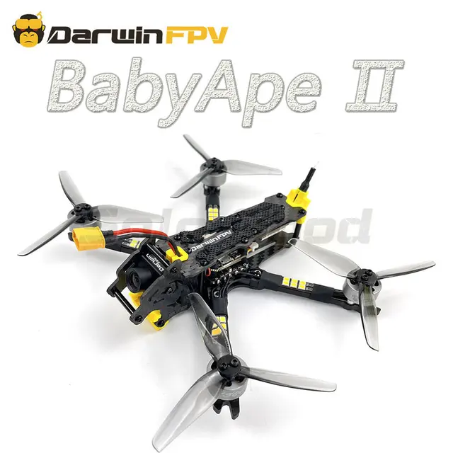 DarwinFPV BabyApe Ⅱ BabyApe 2 Analog 3.5 Inch Freestyle FPV Racing Drone 156mm F411 FC 30A ESC 5.8G VTX 4S / 6S  RC Quadcopter 1