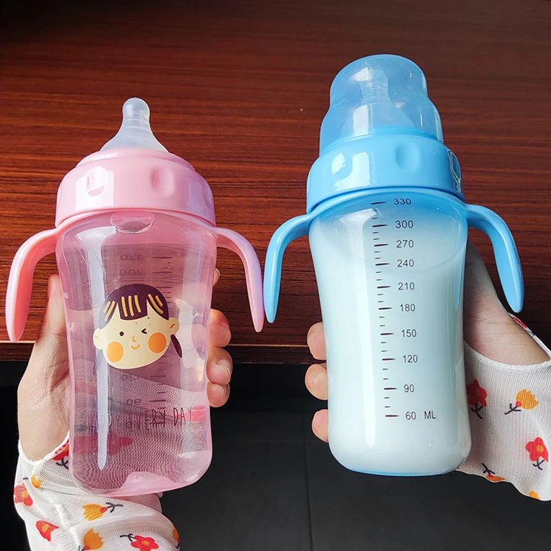 3 nipples Baby Cups Rotated Magic Cup Kids Leak-proof 360&deg; Drinking Water Bottle Hand Free Cup BPA Free Nursing Feeding