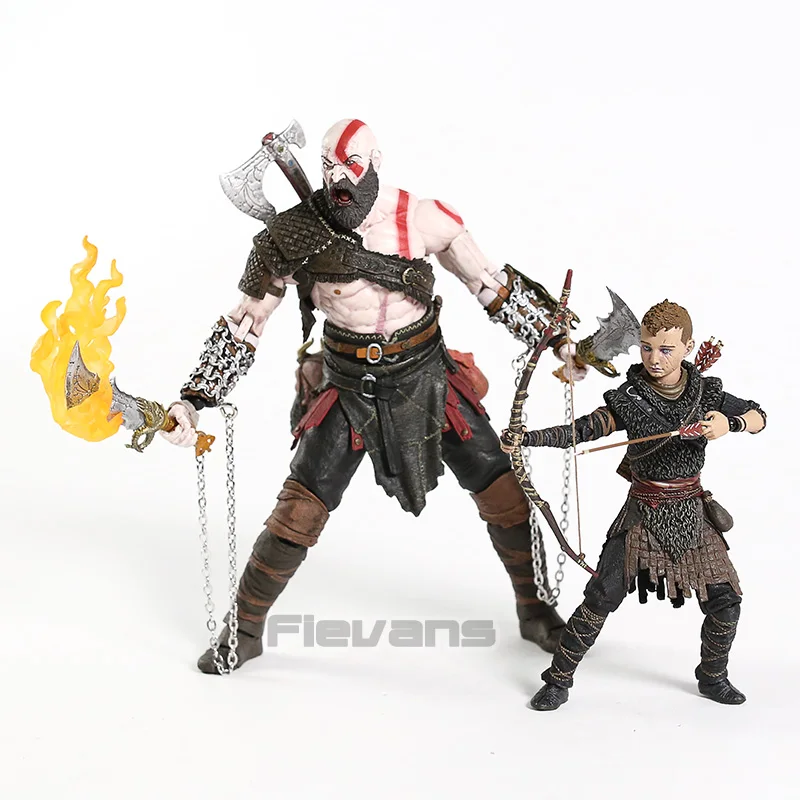 NECA God of War 2018 Kratos Atreus Ultimate PVC Action Figure