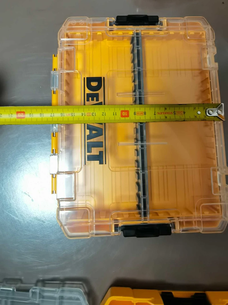 Dewalt Bohrer Teile Aufbewahrung sbox Bit halter Schall wand Elektro werkzeuge Zubehör stapelbar Tough Case Batch Kopf Teiler Regal – Detail 20