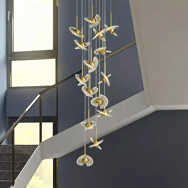Nordic Home Decoration Stair Chandelier Living Room and Dining Room Pendant Lights Ceiling Light Indoor Lighting pendant lights ceiling light pendant lamp chandelier lighting vintage pendant lights rope pendant lamp