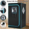 Portable Sauna Set infrared Sauna Steam Sauna Home Home Spa Relaxation and Detoxification Size 31.5*31.5*55.1inches 5