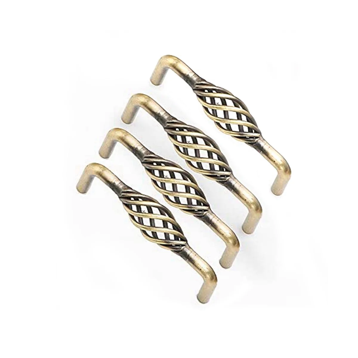 

Metal Furniture Vintage Drawer Handles (Hole Spacing 128 mm) Birdcage Design with Screws Bronze Color 4 Types