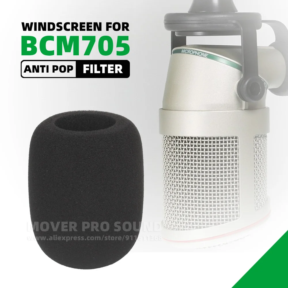 Per Neumann Bcm 705 Bcm705 Mic Filtro Pop Parabrezza Microfono Spugna Parabrezza Trasmissione Copertura In Schiuma Antivento Schermo Mike