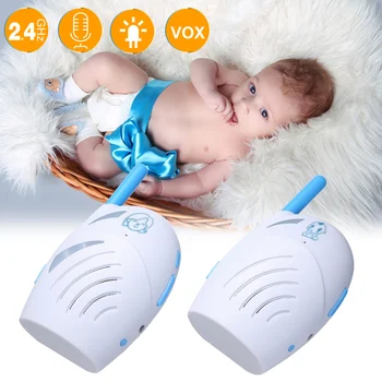 Portable Baby Monitor 2.4GHz Wireless Digital Audio Two Way Talk Crystal Clear Baby Cry Detector Sensitive Transmission Safety 2