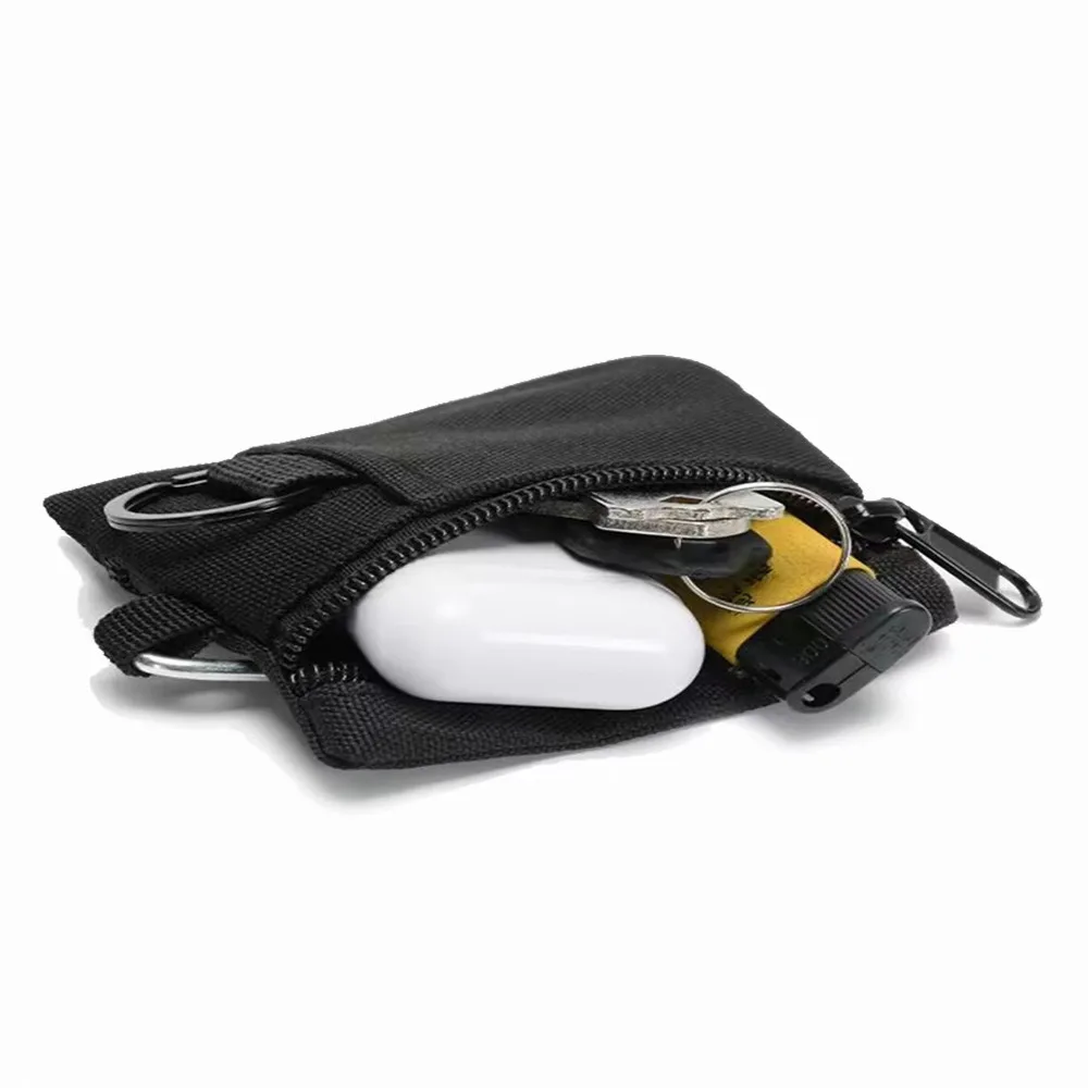 Outdoor EDC Molle Pouch Wallet Zipper Waist Fanny Pack Mobile Phone Pouch Belt Waist Bag EDC Gear Bag