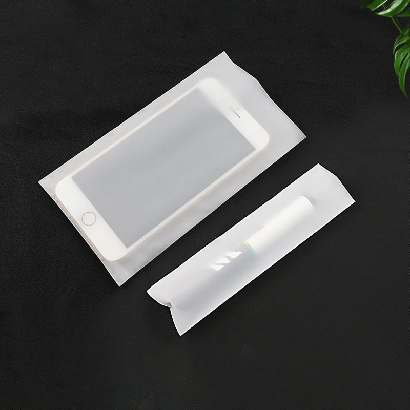 StoBag CPE Frosted Bags Open Top Self-adhensive Blank Plastic Packaging Pouch Sealed Storage for Phone Case Electronic Product Storage Bag