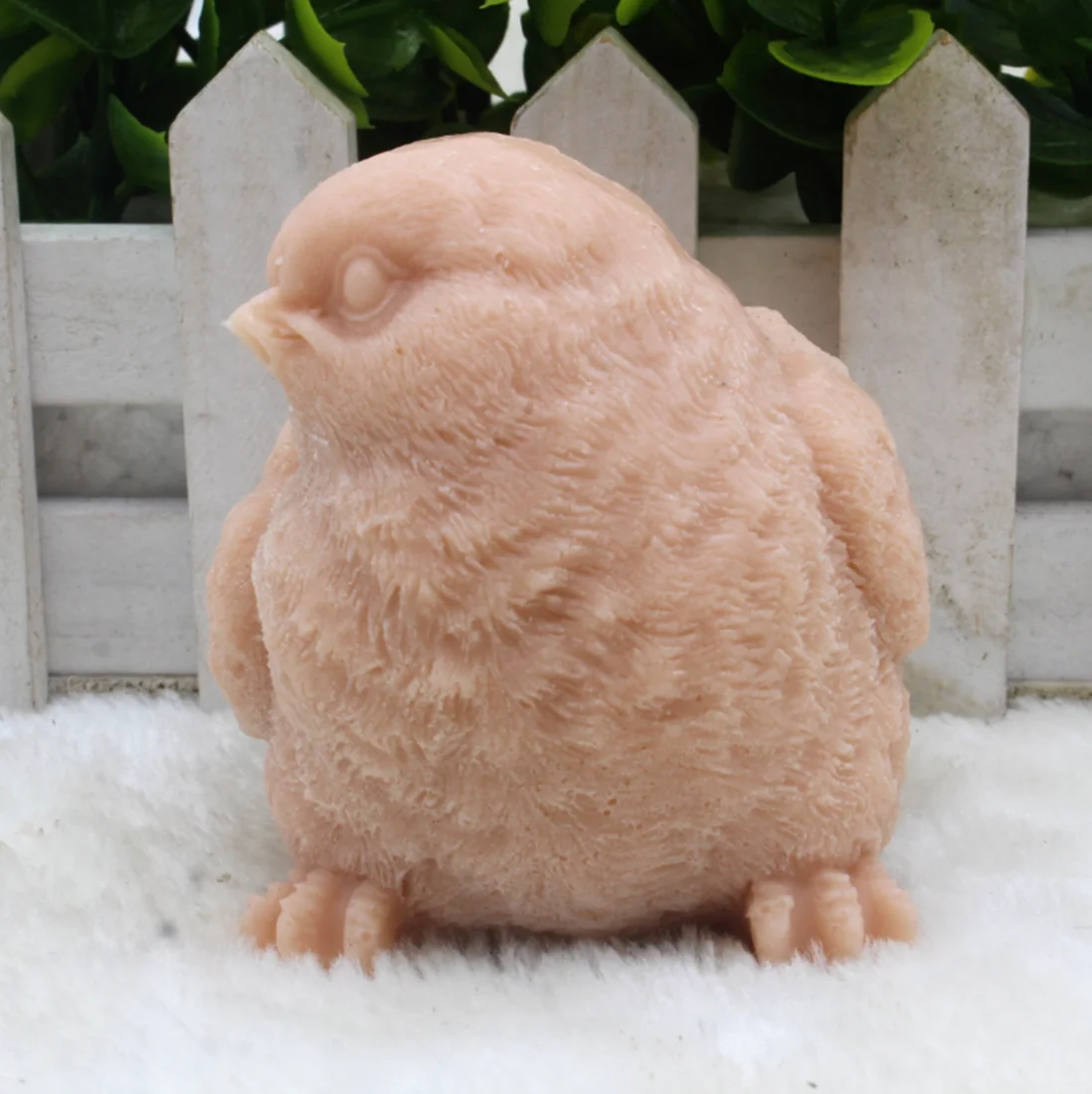 1pcs 3D Bird with Eyes Right (zx204) Food Grade Silicone Handmade Soap Mold Crafts DIY Mould
