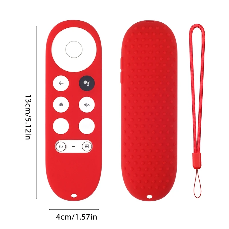 Silicone remote case silicone remote cover silicone remote sleeve remote controller cover silicone case protector Silicone Case for Chromecast Google TV Voice Remote Shockproof Protective Cover