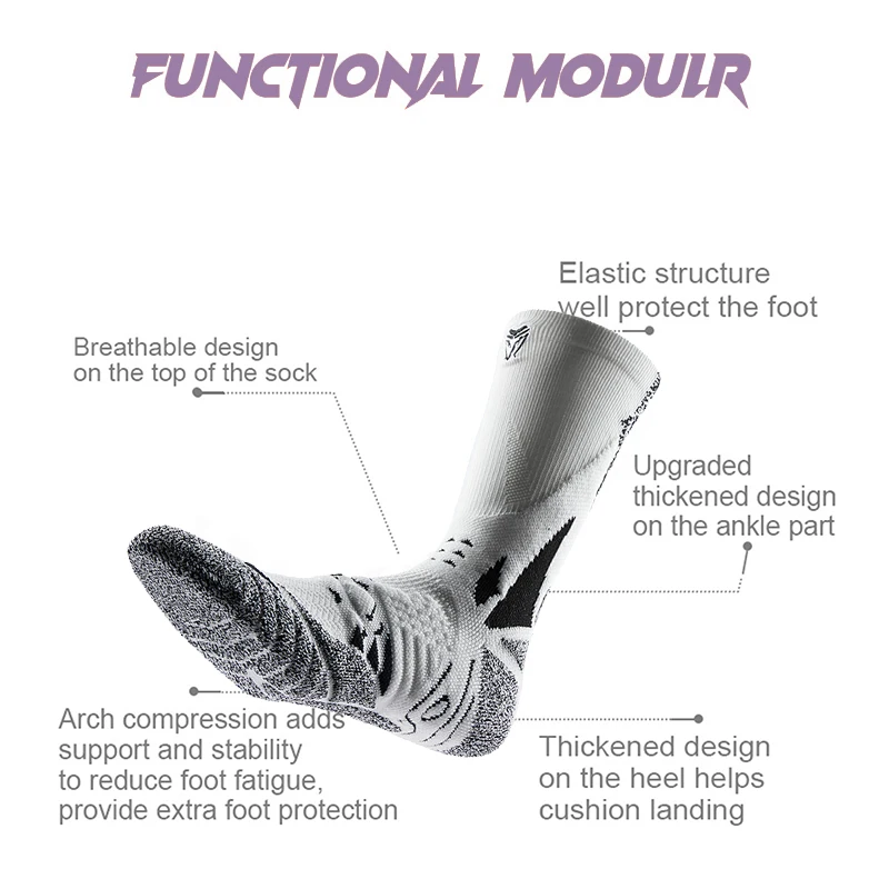 Towel Bottom Sport Socks 1