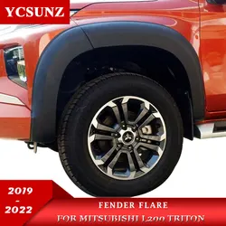 Garde boue évasé pour Mitsubishi L200 2019 2020 2021 2022 Triton Ram 1200 Strada Strakar, accessoires, arcs de garde boue, roues YCSUNZ 