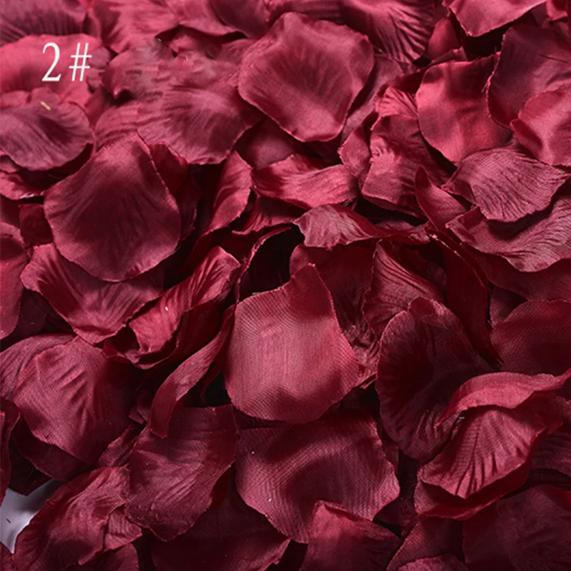 Rose Petals 1000pcs/lot Wedding Accessories Flowers Artificial Wedding Rose Flowers Colorful Party Room Decoration mariage RS01