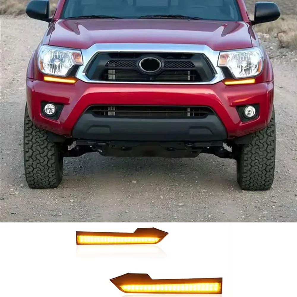 

Car Accessories Front Fog Lamp Cover For Toyota Tacoma Headlight DRL 2012 2013 2014 2015 LED Daytime Running Light