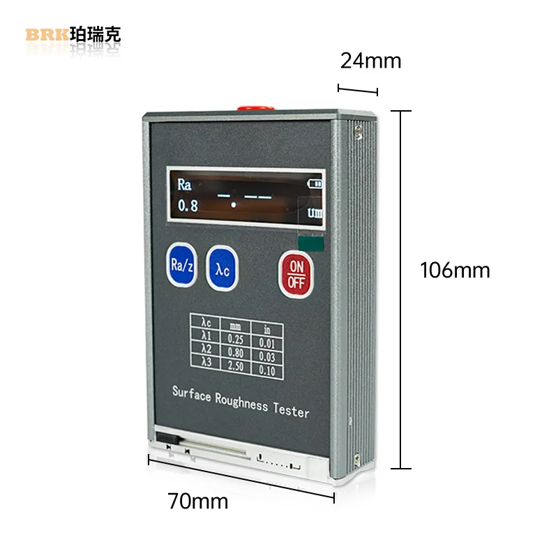 BC-110 Roughness Meter, Convenient Surface Roughness Measuring Instrument, Smoothness Tester for Measuring the Plane