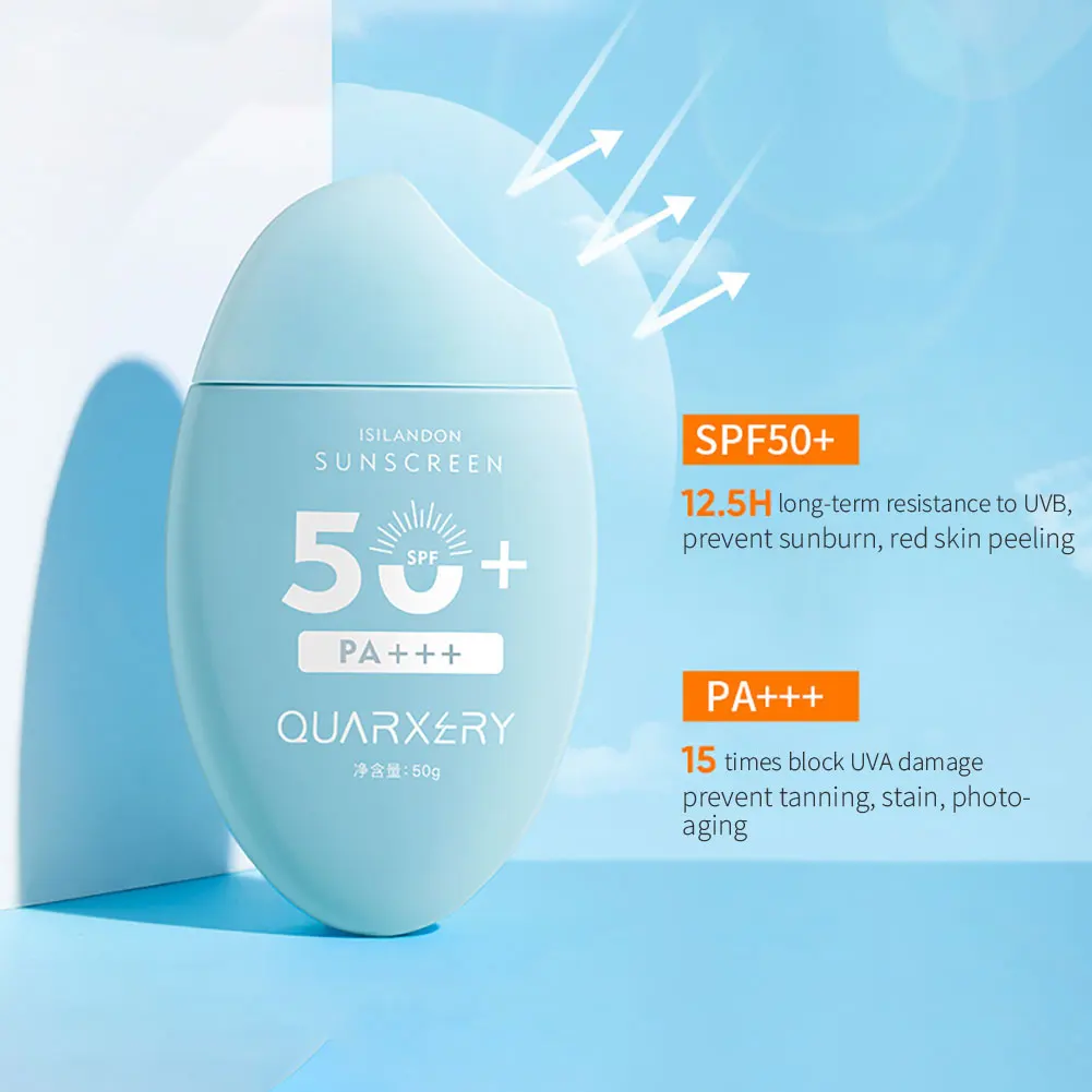 Body Sunscreen SPF 50 Light Thin Refreshing Sunscreen Protector Solar Sun Protection Cream Solar Blocker For Korean Women Face