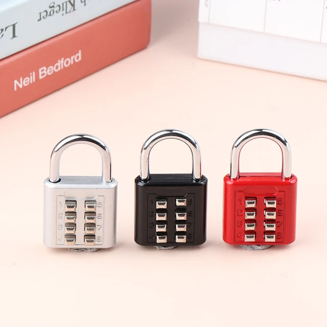 8 Digits Password Code Combination Padlock Zinc Alloy Suitcase For Luggage Travel Code Smart Lock Code Keyed Anti-thieft Lock 5
