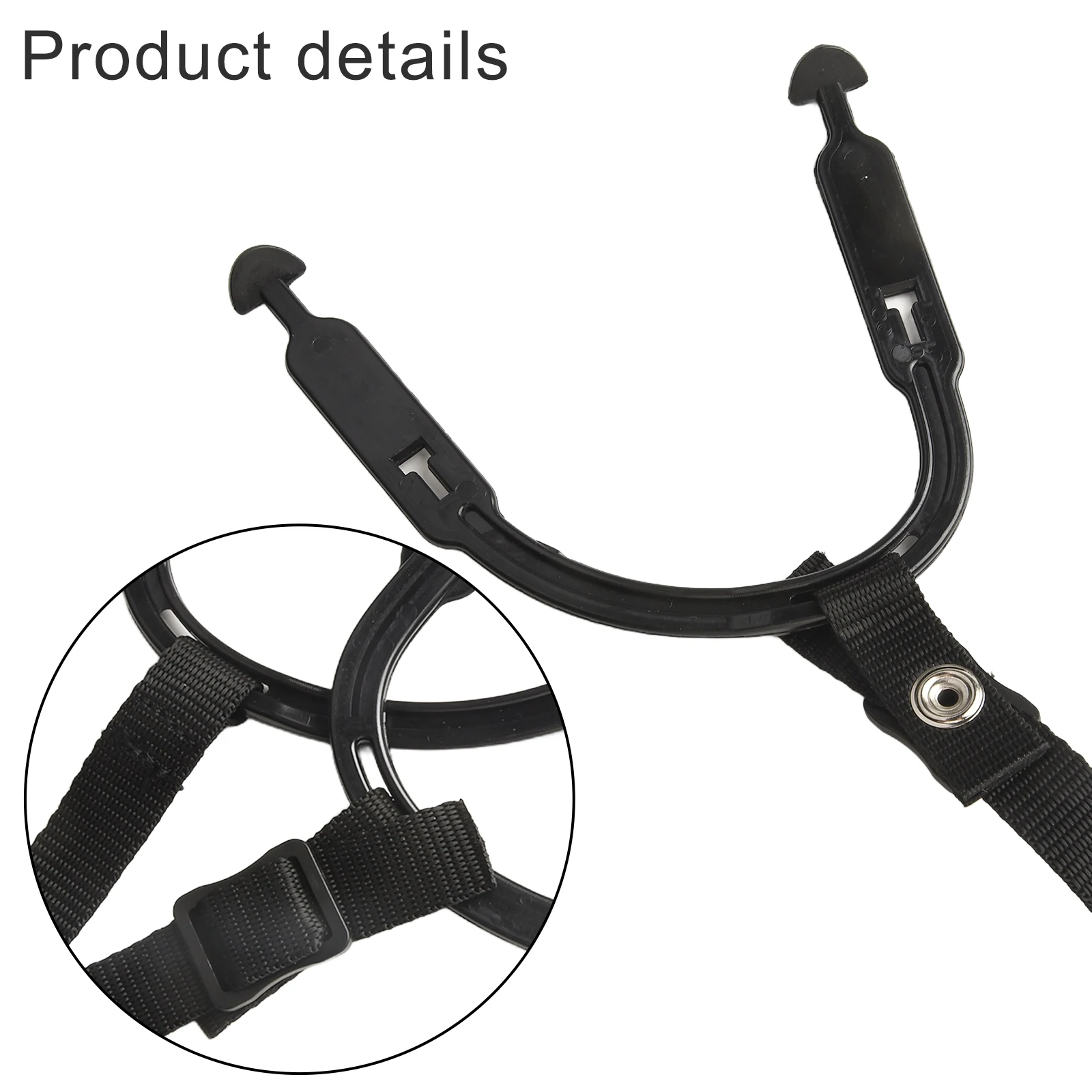 1set Hockey Helmet Chin Strap Hockey- Ear Sling- Loops Replacement Strap With Snap- Practical Hockey Game Accessory