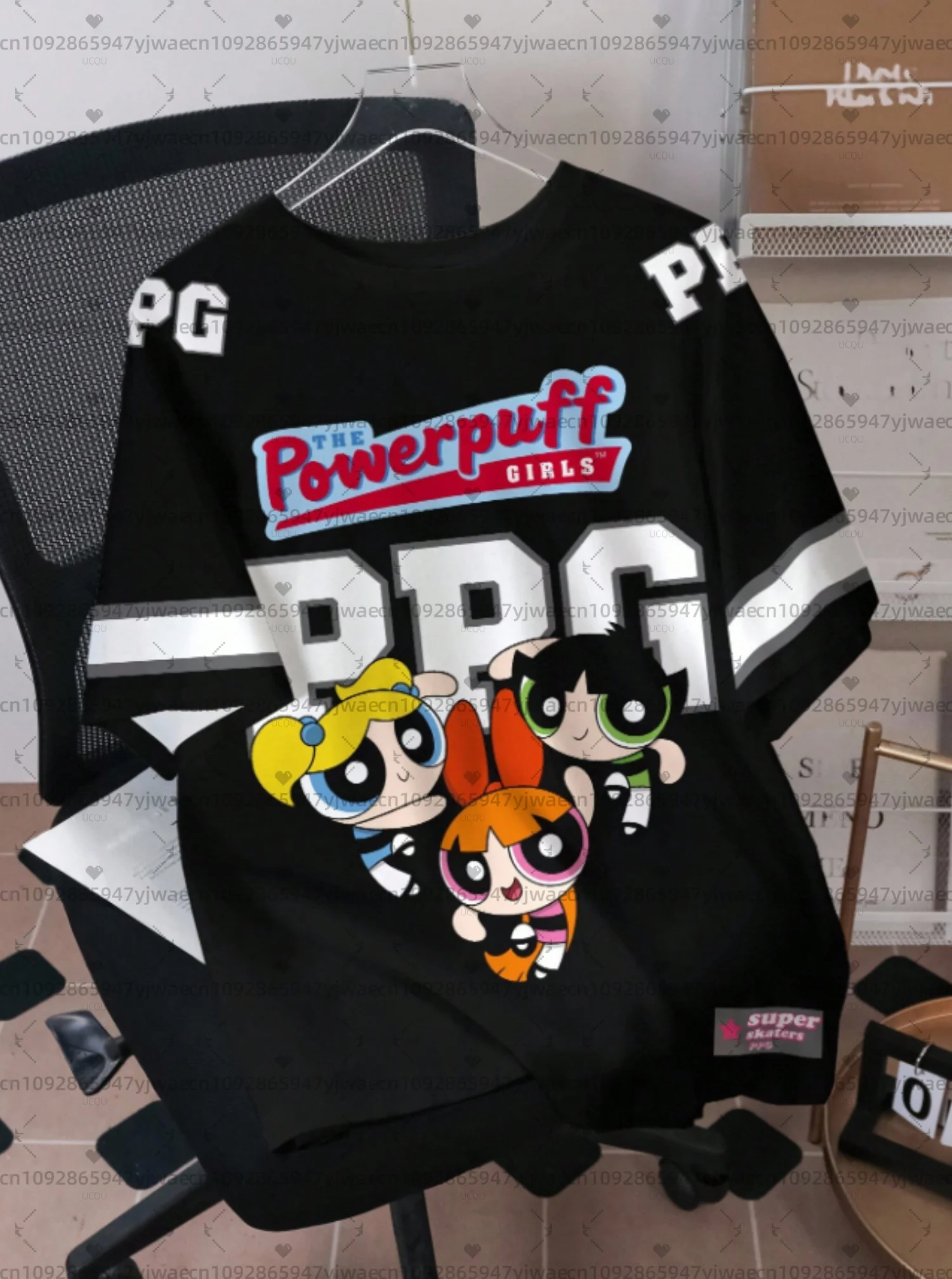 2026 women The Powerpuff Girls 3d Cartoon Graphic Printed Jersey T-Shirt Fashionable Cute Casual Top Fan Tee Adult T-Shirt 3