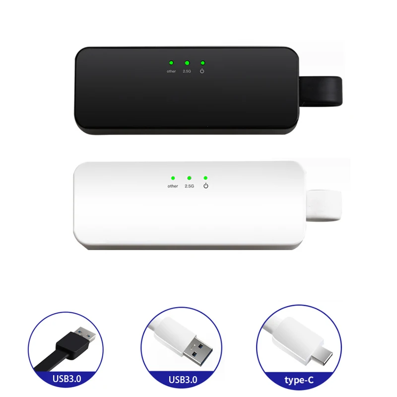 Rj-45 Adattatore Per Scheda Lan Scheda Di Rete Gigabit Convertitore Di Interfaccia Per Cavo Di Rete 2.5G Network Gaming Plug And Play Gaming Adaptive