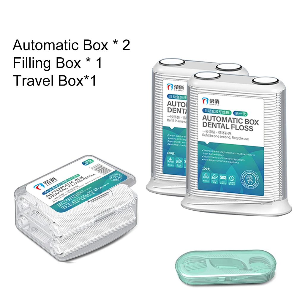 10cs/Box Floss Dispenser Automatic Dental Floss Storage Box Portable  Toothpick Floss Container Reusable Teeth Flosser Holder - AliExpress