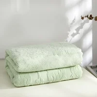 Jacquard Cotton Towel Thread Blanket for Adults Kids Soft Breathable Bedspread Bedclothes Summer Throw Blankets on Sofa/Bed 2