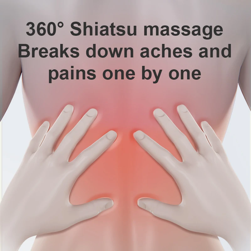 Wireless Electric Massage Pillow for Neck and Back Relief