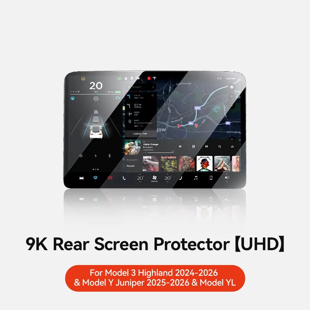 Premium Tempered Glass Matte Screen Protector for Center Control Touch Displays