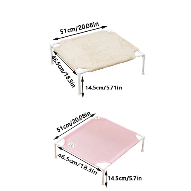 Breathable Cat Hammock Washable Cat Sleeping Mat Removable Plush Dog Bed for Small Dog Cat Supplies 5