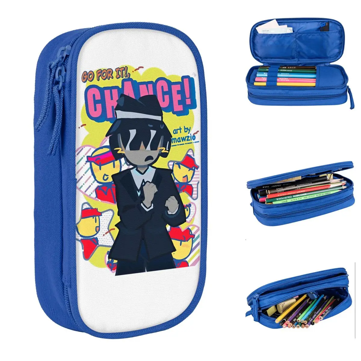 Forsakens Go For It 연필 케이스 재미있는 펜 상자 연필 가방 학생 ..