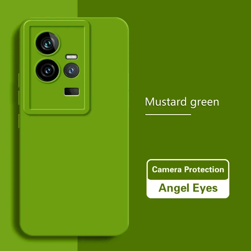 Luxury Dual Layer Soft Silicone Phone Case with Solid Lens Protection and Angel Eyes Design