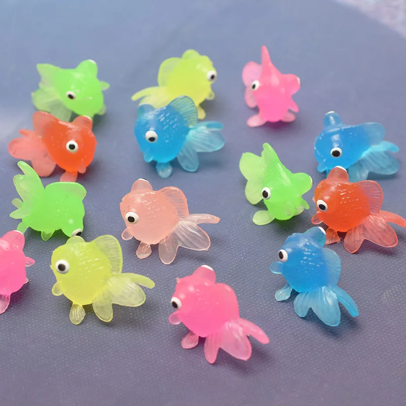 POPETPOP 20 Pièces Poisson Rouge Doux De Simulation Jouets Jouet De Bain  pour Bebe Décorations D'aquarium Ornement D'aquarium Jouet Poisson TPR