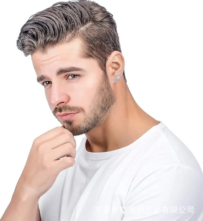 Stud Earrings Ear Clip Earrings Clip Earrings Ear Accessories Magnetic Earrings 1pairs 6mm Fashion Stainless Steel Magnetic Cubic Zirconia Non-Piercing Stud Earrings for Men and Women Daily Wear Jewelry