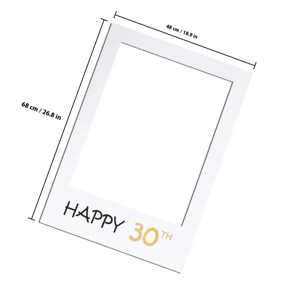 컴팩트한 사진 프레임 컷아웃 사진 소품 생일 파티 사진을 위한 고급 종이 소재 사랑하는 사람과 함께하는 추억에 남는 즐거움