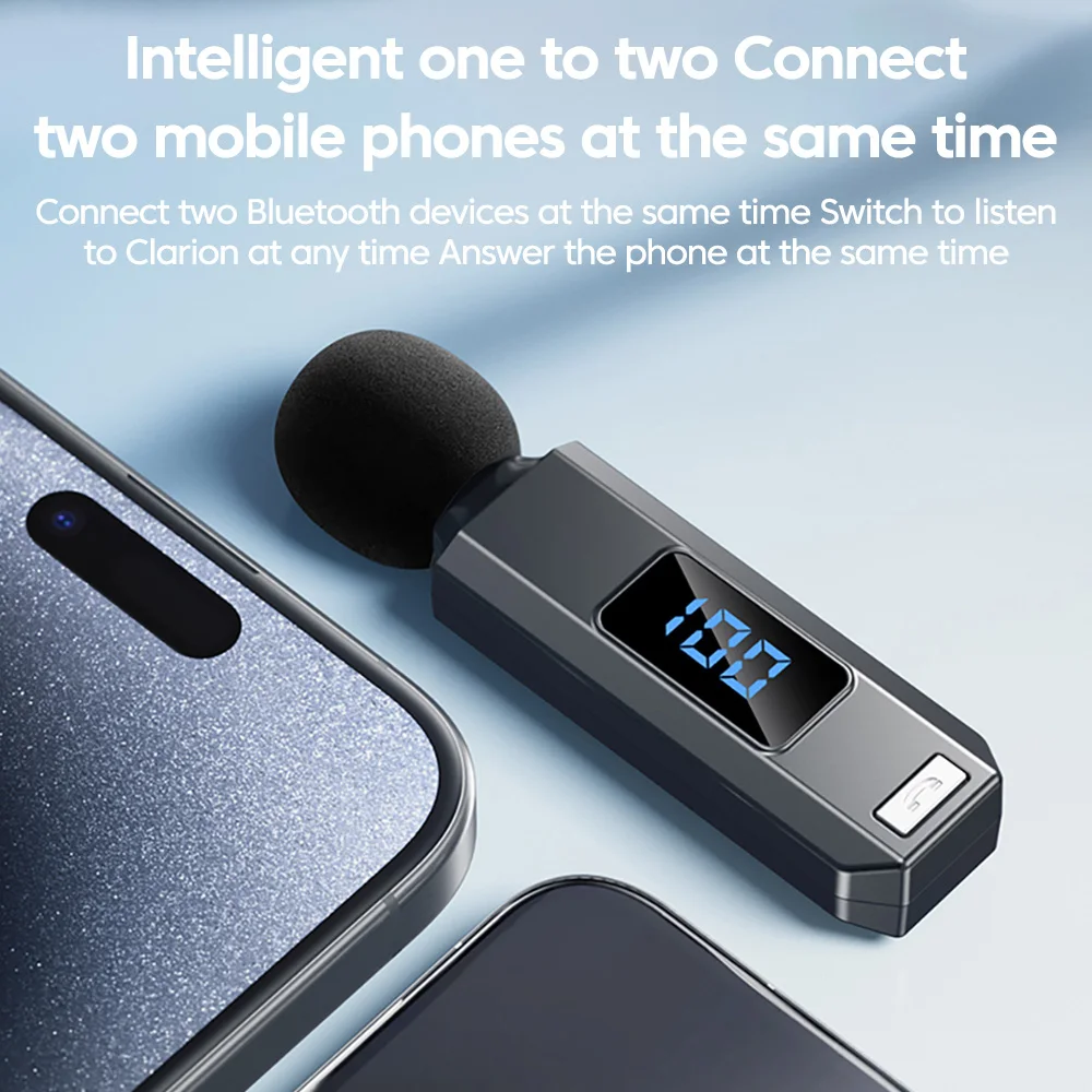 V5.5 Collar-clip Headphones Bluetooth Wireless Earbuds With Microphone HD Calling Noise Canceling Earphones Sports hifi Headset 2
