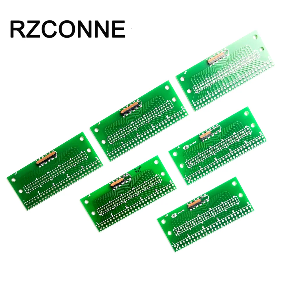 2pcs 25/31/33/35/39/41/45/51pin Connector Adapter ZIF 0.3mm Pitch to 2.0mm 2.54mm cable DIP FPC LVDs MIPI Adapter test board